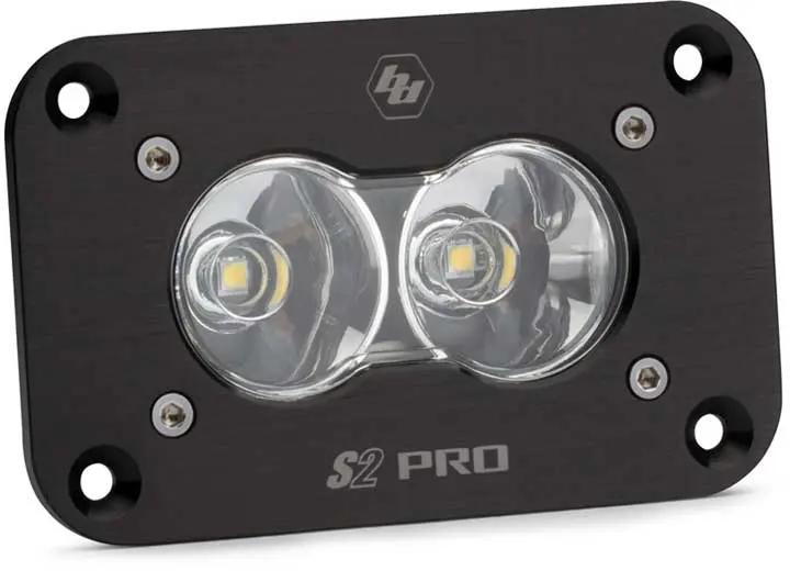 Baja Designs - Baja Designs S2 Sport Black Flush Mount LED Auxiliary Light Pod (Clear - Work/Scene)