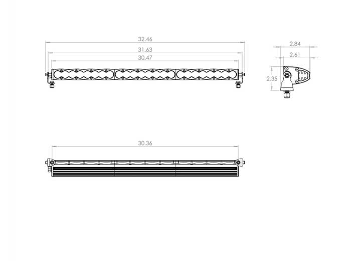Baja Designs S8 30" Straight LED Light Bar (Clear - Driving Combo)