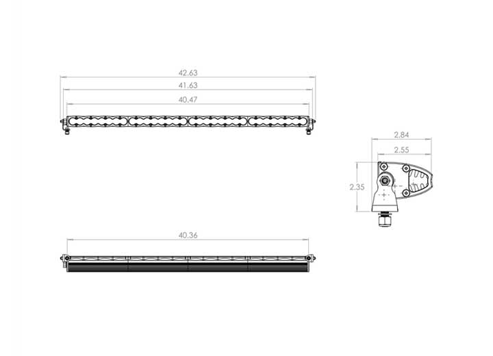 Baja Designs S8 Straight LED Light Bar - 40" Driving/Combo (Clear)