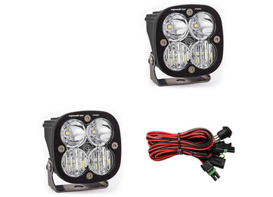 Baja Designs Squadron Pro Black LED Auxiliary Light Pod – (Clear - Driving/Combo)