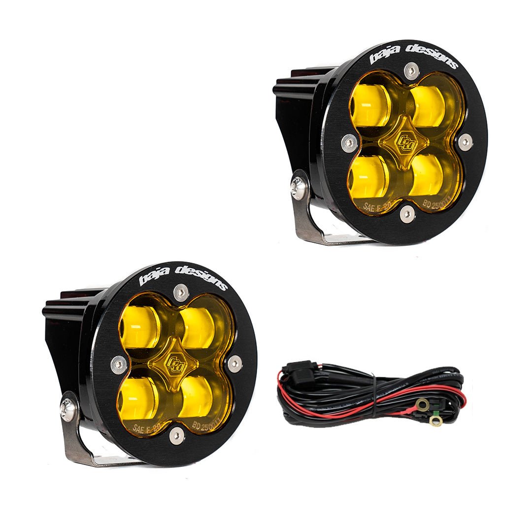 Baja Designs - Baja Designs Squadron - R SAE LED Auxiliary Light Pod Pair (Amber - SAE Fog)