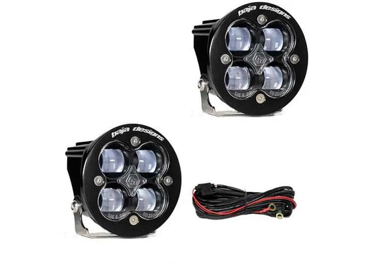 Baja Designs - Baja Designs Squadron - R SAE LED Auxiliary Light Pod Pair (Clear - SAE)