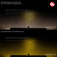 Baja Designs Squadron Sport Black LED Auxiliary Light Pod Pair (Clear - Driving/Combo)
