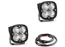 Baja Designs - Baja Designs Squadron Sport Black LED Auxiliary Light Pod Pair (Spot Pattern, Clear)
