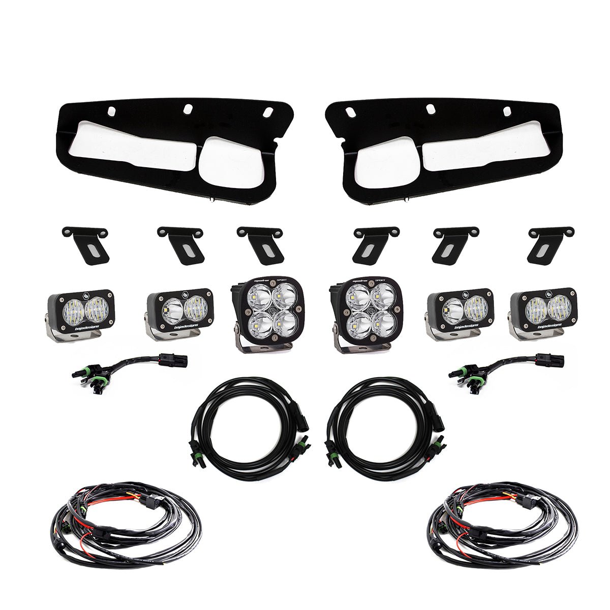 Baja Designs Ford Squadron Sport/S2 Sport Fog Pocket Light Kit (Clear - Upfitter)