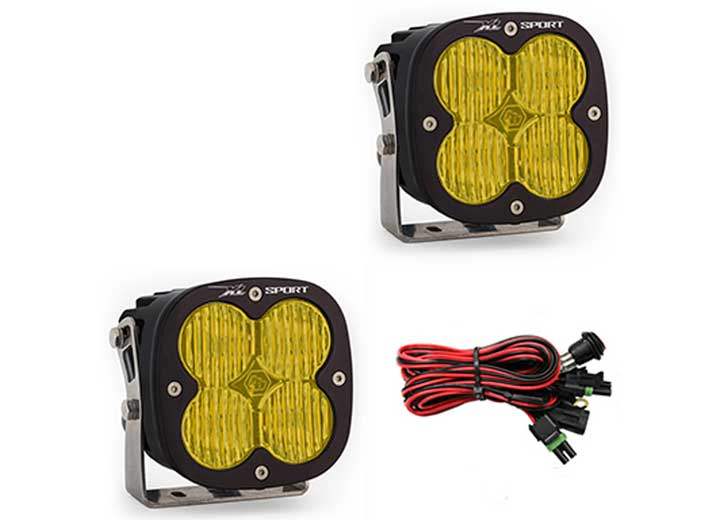 Baja Designs - Baja Designs XL Sport LED Auxiliary Light Pod Pair - Wide Cornering Amber