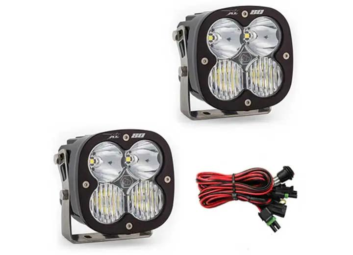 Baja Designs - Baja Designs XL80 LED Auxiliary Light Pod Pair (Clear - Driving Combo)
