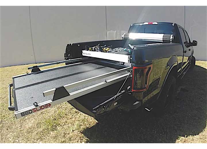 Heavy-Duty 48IN X 16IN Sliding Truck Bed Organizer with Guardrails - 1,000 lbs Capacity