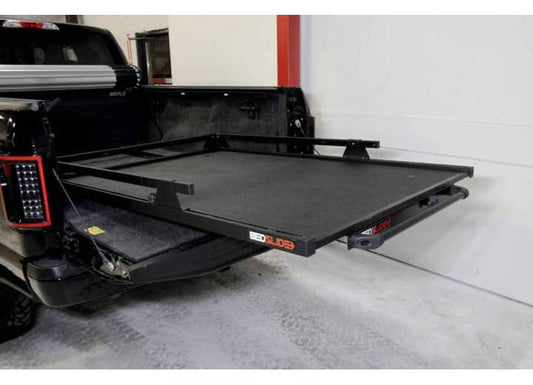 BEDSLIDE 1000 Heavy-Duty 53" x 37" Truck Bed Organizer - Classic Black Cargo Slide with 1,000 lbs Capacity