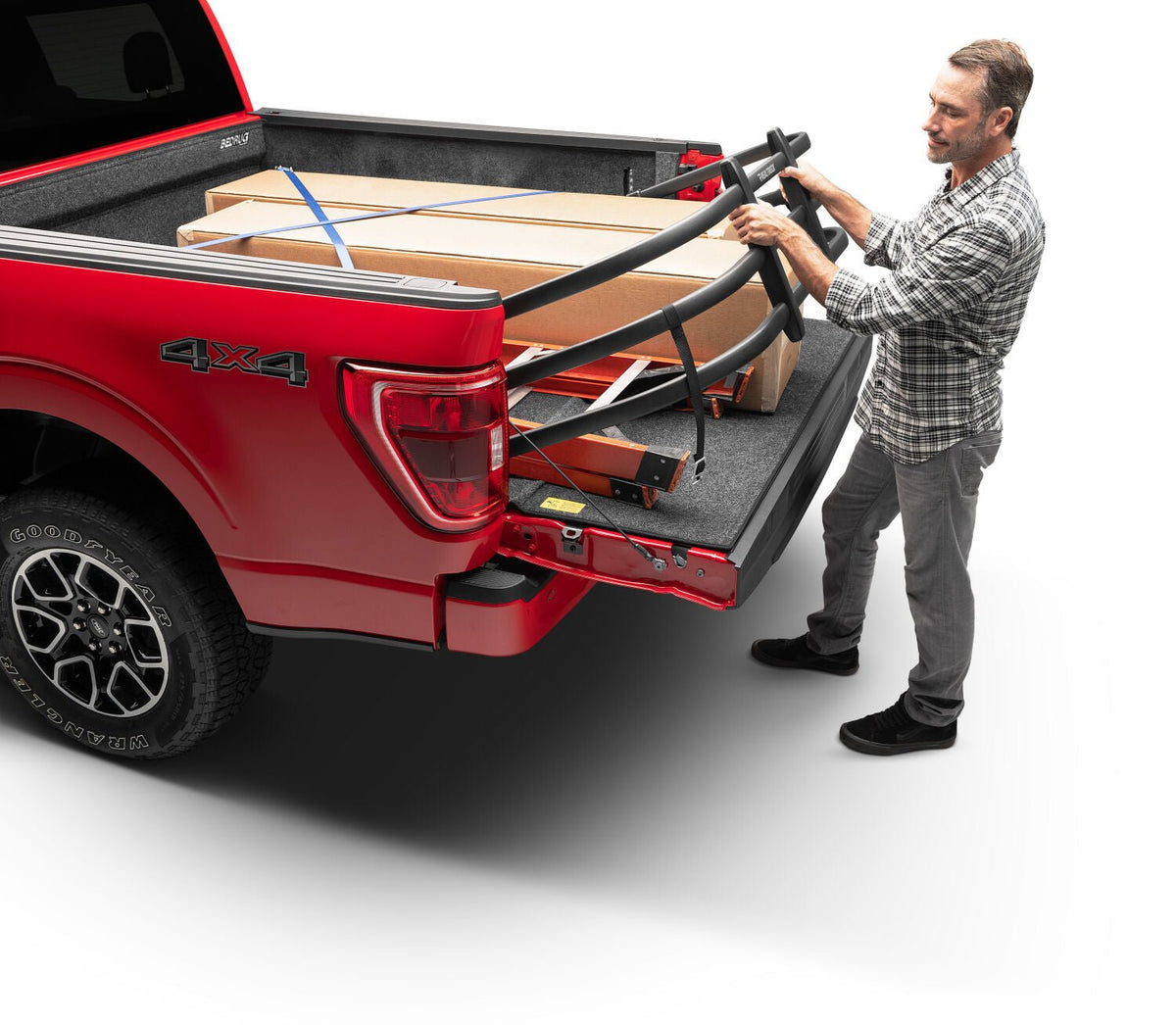 AMP Research -BedXtender HD Max U-Shape Design for Maximum Cargo Capacity - Black