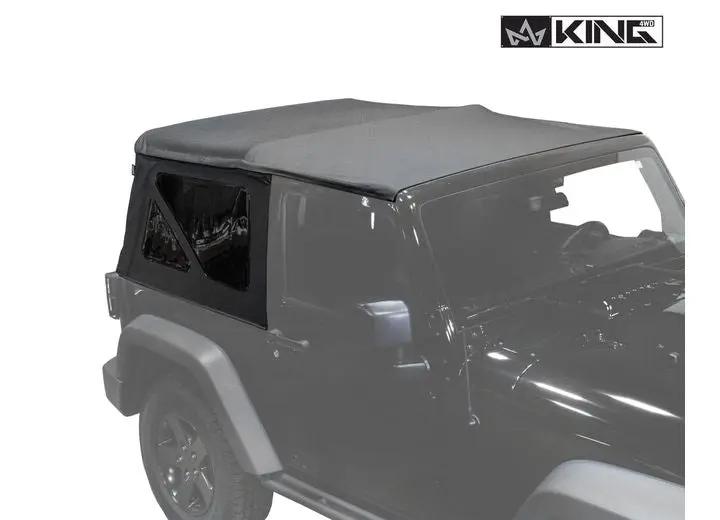 Overland Vehicle Systems / Up Down Air - Black Diamond Replacement Soft Top for 2010 - 2018 Jeep Wrangler JK 2 Door