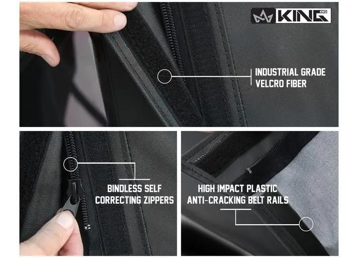 Overland Vehicle Systems / Up Down Air - Black Diamond Replacement Soft Top for 2010 - 2018 Jeep Wrangler JK 2 Door