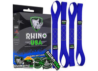 Rhino USA - Blue Soft Loops Motorcycle Tie - Downs - 1.7" x 17" (4 - Pack)