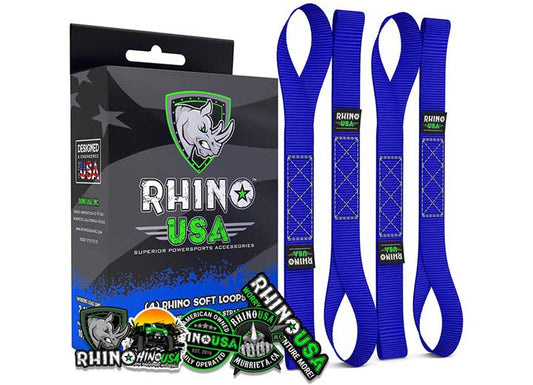 Blue Soft Loops Motorcycle Tie-Downs - 1.7" x 17" (4-Pack)