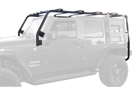 07-18 WRANGLER JK 4 DOOR CARGO ROOF RACK BLACK