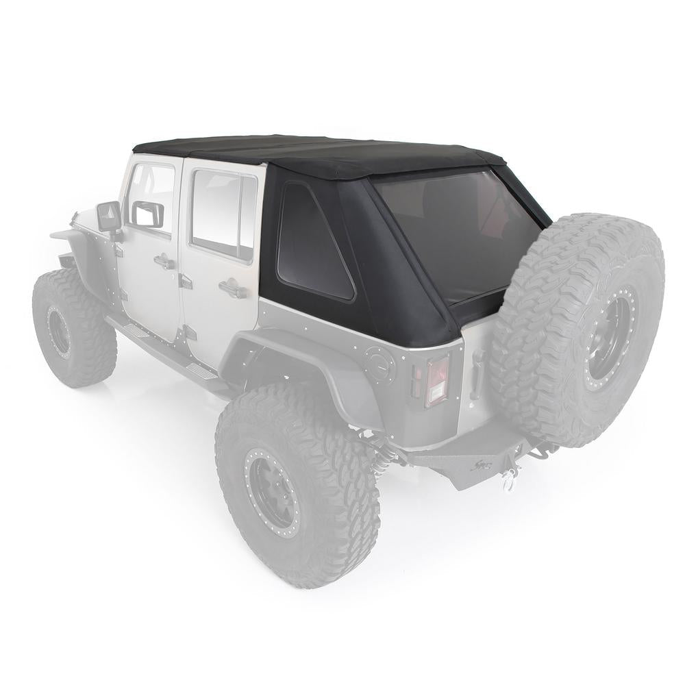 Smittybilt -Bowless Combo Top Kit w/ Tinted Windows - Black Diamond (07-18 JKU)