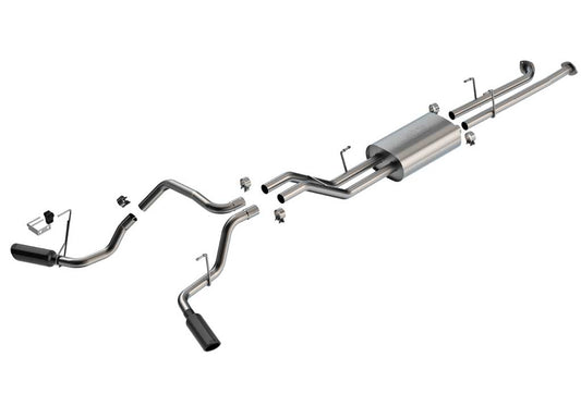 20-C Silverado/Sierra 2500 6.6L Cat-Back S-Type Exhaust System With 3.5In Black Tip
