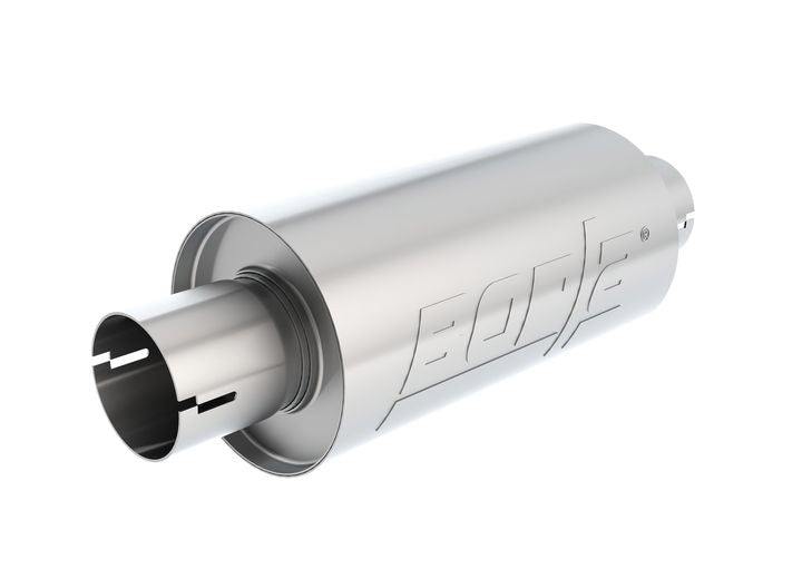MUFFLER BORLA S-TYPE 2.5IN IN/OUT 10INX5INDIA. RD W/NOTCH