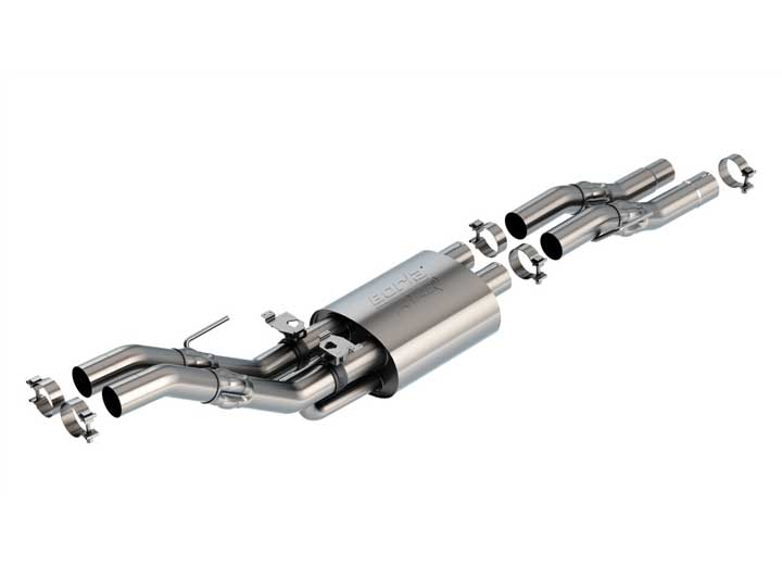 23-23 RAPTOR 3.5L V6 AT 2/4WD 4DR CC SB S RD RL AC SR 3 IN ATAK MID-SECTION ASSEMBLY Borla Exhaust