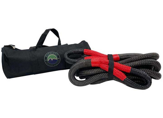 BRUTE KINETIC RECOVERY STRAP 1IN X 30IN W/STORAGE BAG GRAY/BLACK