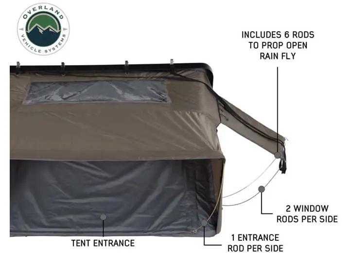 Overland Vehicle Systems - BUSHVELD HARD SHELL ROOFTOP TENT FOR 4 ADVENTURERS