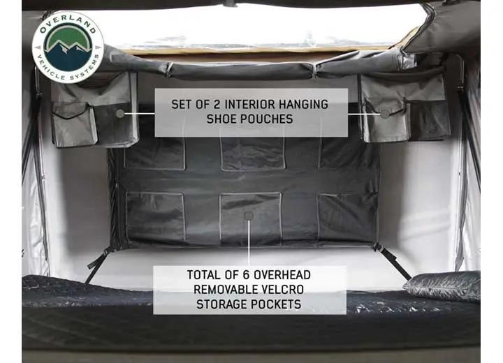Overland Vehicle Systems - BUSHVELD HARD SHELL ROOFTOP TENT FOR 4 ADVENTURERS