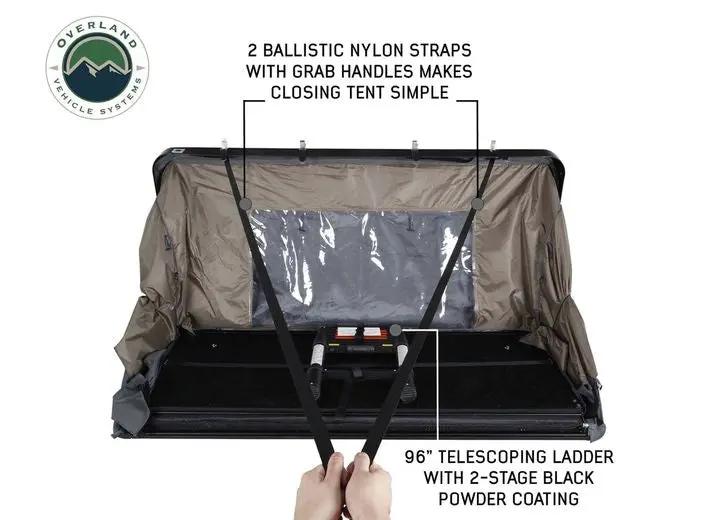 Overland Vehicle Systems - BUSHVELD HARD SHELL ROOFTOP TENT FOR 4 ADVENTURERS