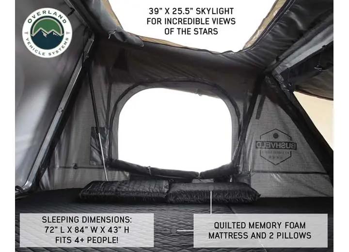 Overland Vehicle Systems - BUSHVELD HARD SHELL ROOFTOP TENT FOR 4 ADVENTURERS