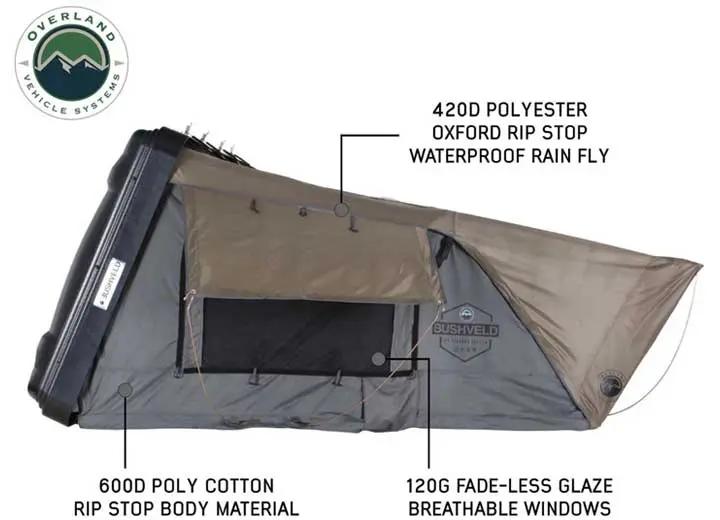 Overland Vehicle Systems - BUSHVELD HARD SHELL ROOFTOP TENT FOR 4 ADVENTURERS