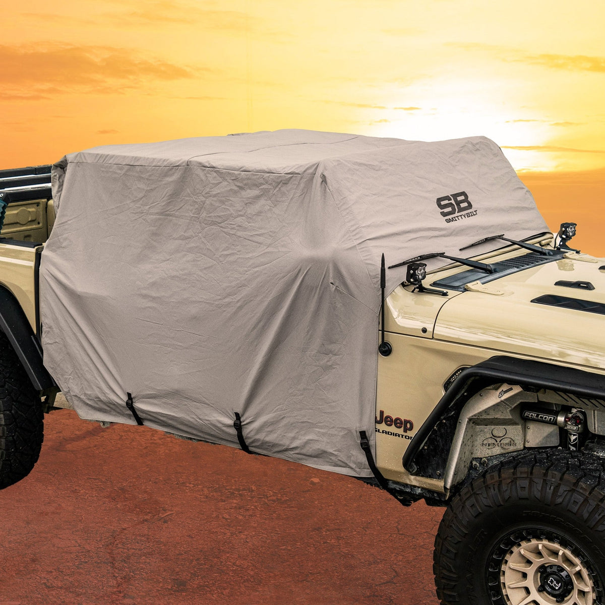 Smittybilt -Cab Cover w/ Door Flaps - Gray (20+ JT)