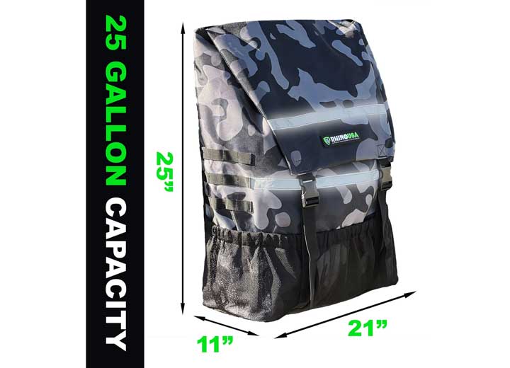 Rhino USA - Camo Spare Tire Cargo & Trash Organizer