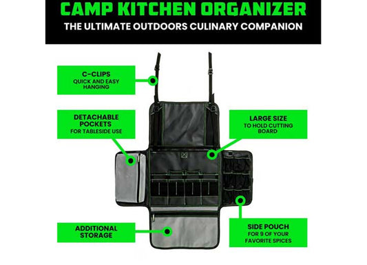 Ultimate Black Camp Kitchen Organizer Bag