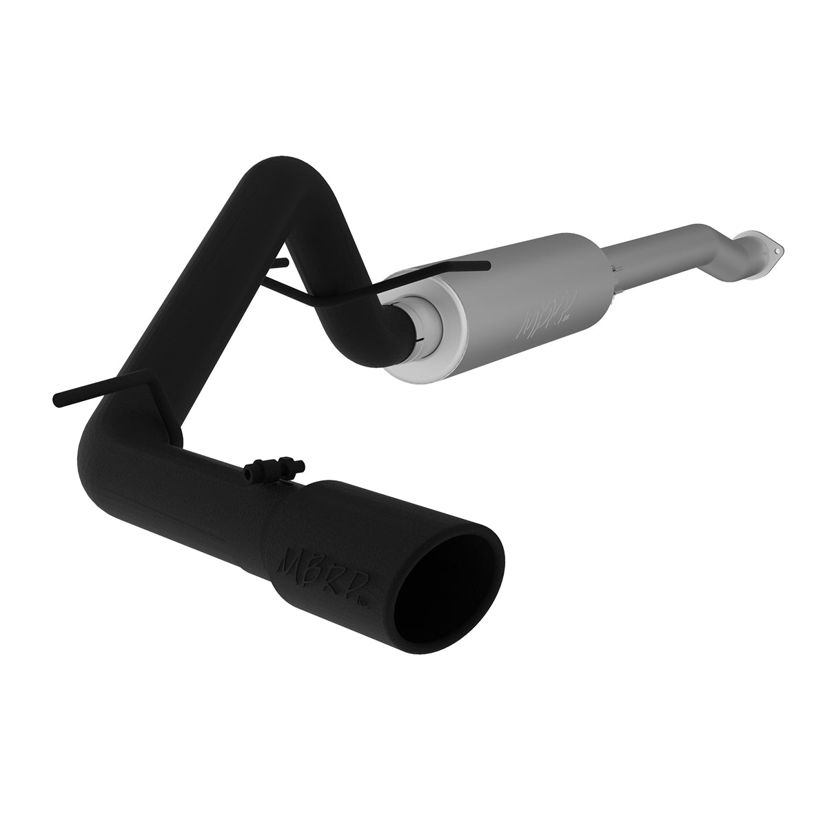 MBRP S5338BLK 3in. Cat-Back. Single Side Exit. Black Coated Aluminized