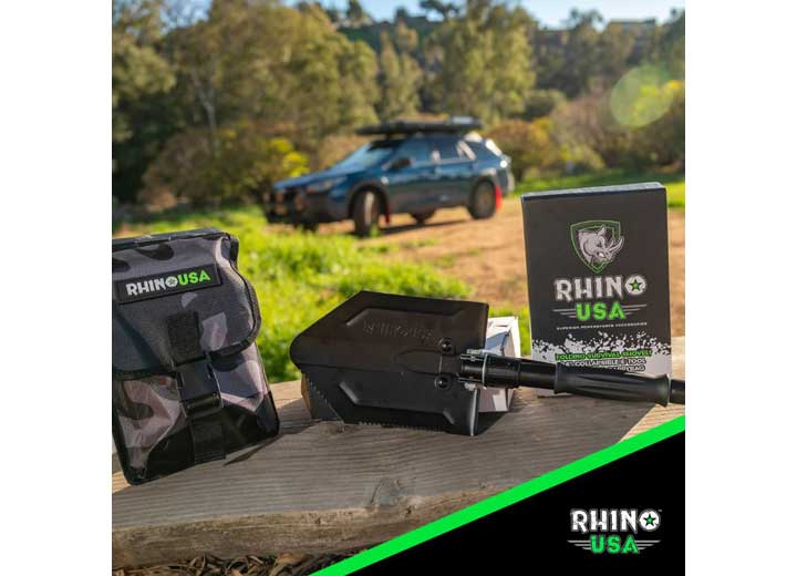 Rhino USA - Compact 24 - Inch Folding Shovel for Outdoor Adventures