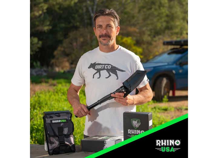 Rhino USA - Compact 24 - Inch Folding Shovel for Outdoor Adventures