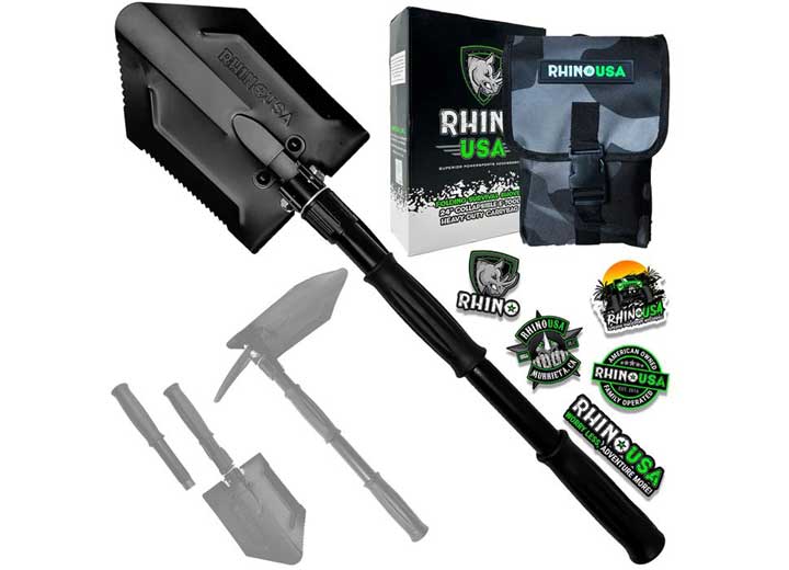 Rhino USA - Compact 24 - Inch Folding Shovel for Outdoor Adventures