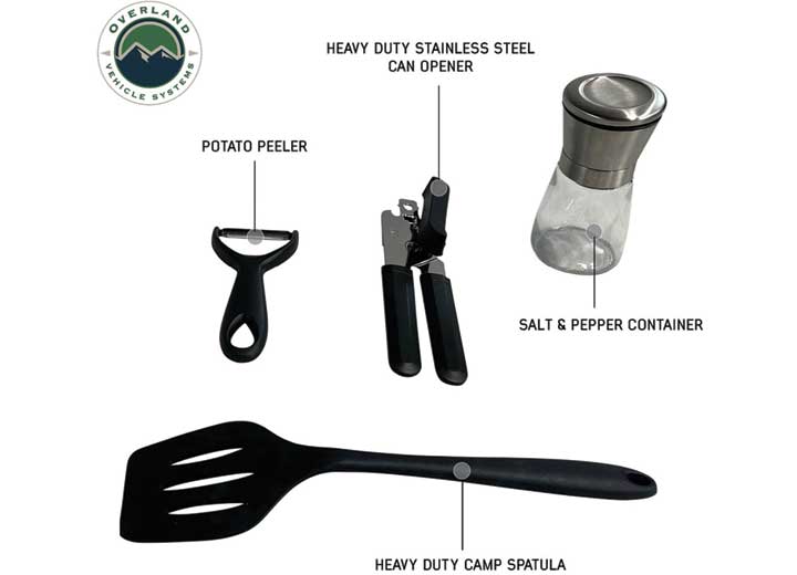 CP DUTY GLAMPING 39 PIECE GLAMPING KITCHEN SYSTEM