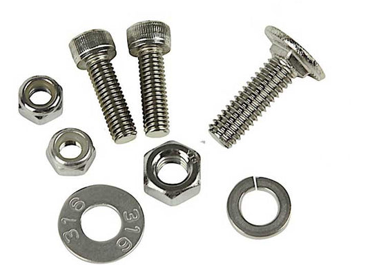 Stainless Steel D-Series L Bracket Support Kit with Complete Hardware