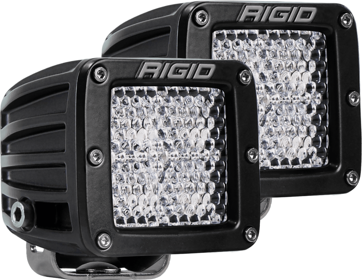 RIGID Industries - D - Series PRO LED Light, Diffused Lens, Surface Mount, Pair