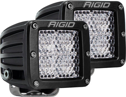 RIGID Industries - D - Series PRO LED Light, Diffused Lens, Surface Mount, Pair