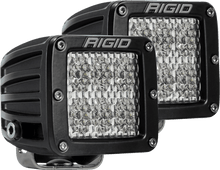 RIGID Industries - D - Series PRO LED Light, Flood Diffused, Surface Mount, Black Housing, Pair