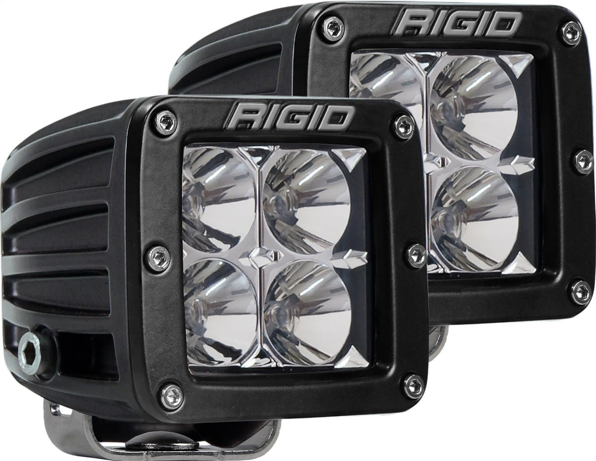 RIGID Industries - D - Series PRO LED Light, Flood Optic, Surface Mount, Pair