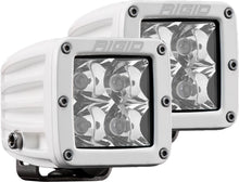 RIGID Industries - D - Series PRO LED Light, Spot Optic, Surface Mount, White Housing, Pair