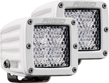 RIGID Industries - D - Series PRO Light, Flood Diffused, Surface Mount, White Housing, Pair