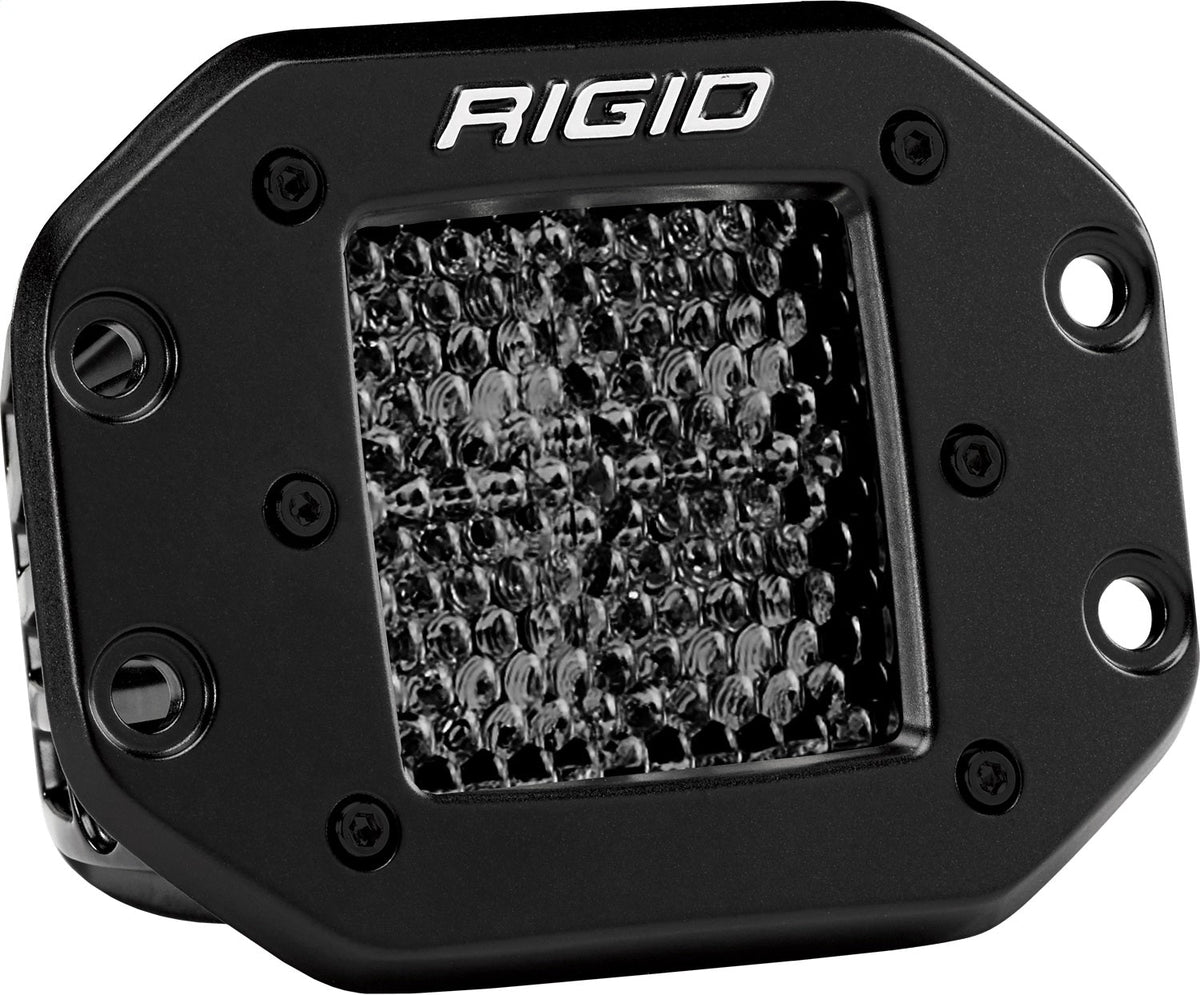 RIGID Industries - D - Series PRO Midnight Edition, Spot Diffused, Flush Mount, Pair