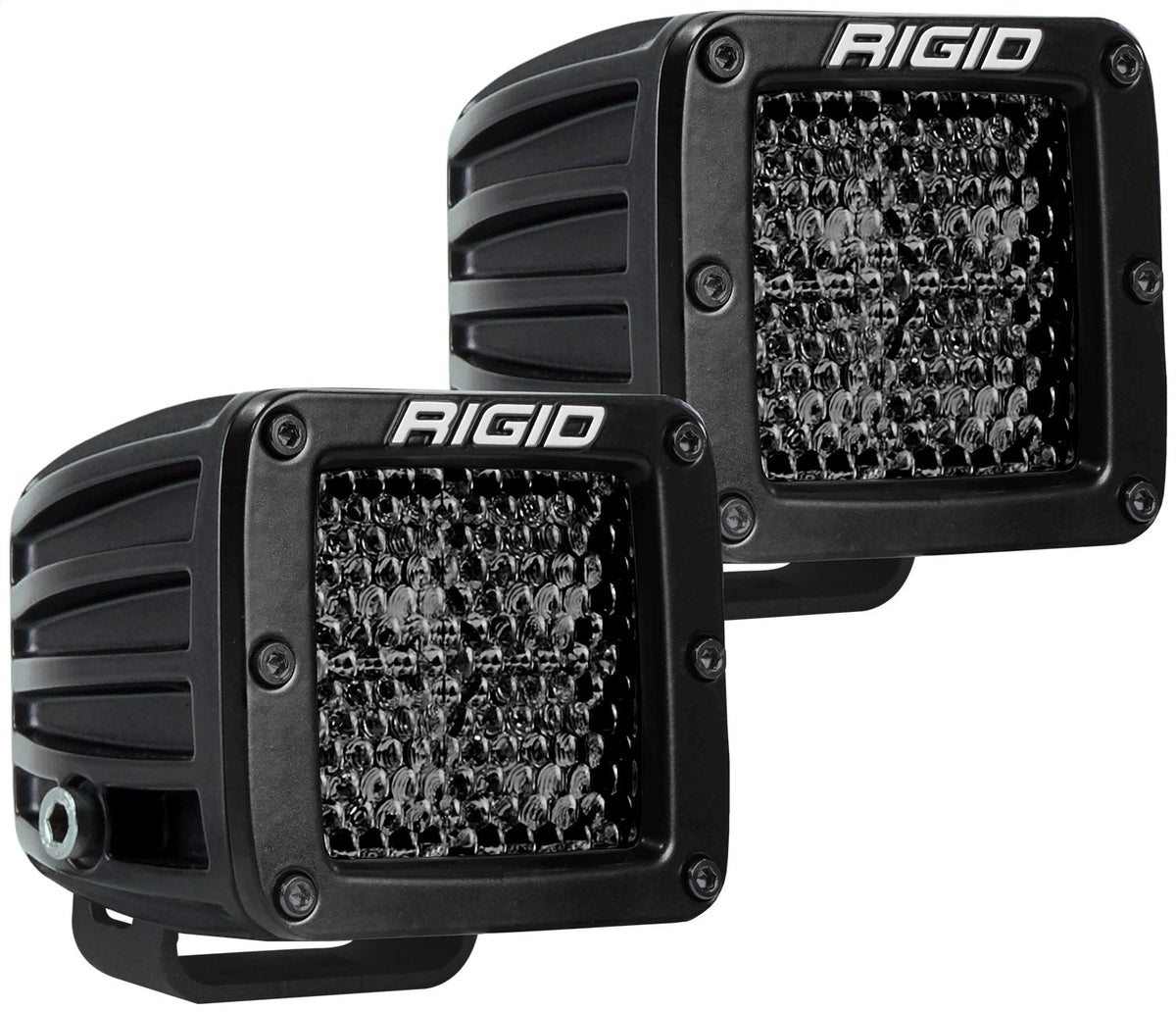 RIGID Industries - D - Series PRO Midnight Edition, Spot Diffused, Surface Mount, Pair