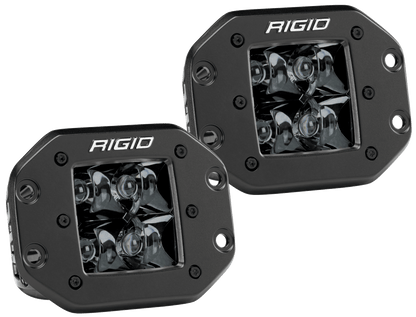 RIGID Industries - D - Series PRO Midnight Edition, Spot Optic, Flush Mount, Single