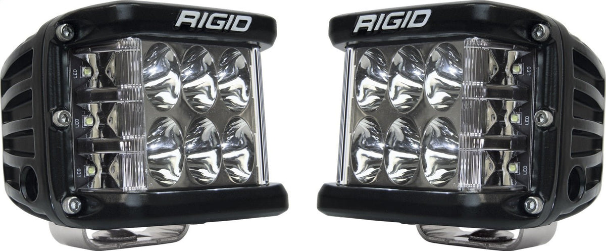RIGID Industries - D - SS PRO Side Shooter, Driving Optic, Surface Mount, Black Housing, Pair