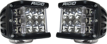 RIGID Industries - D - SS PRO Side Shooter, Driving Optic, Surface Mount, Black Housing, Pair