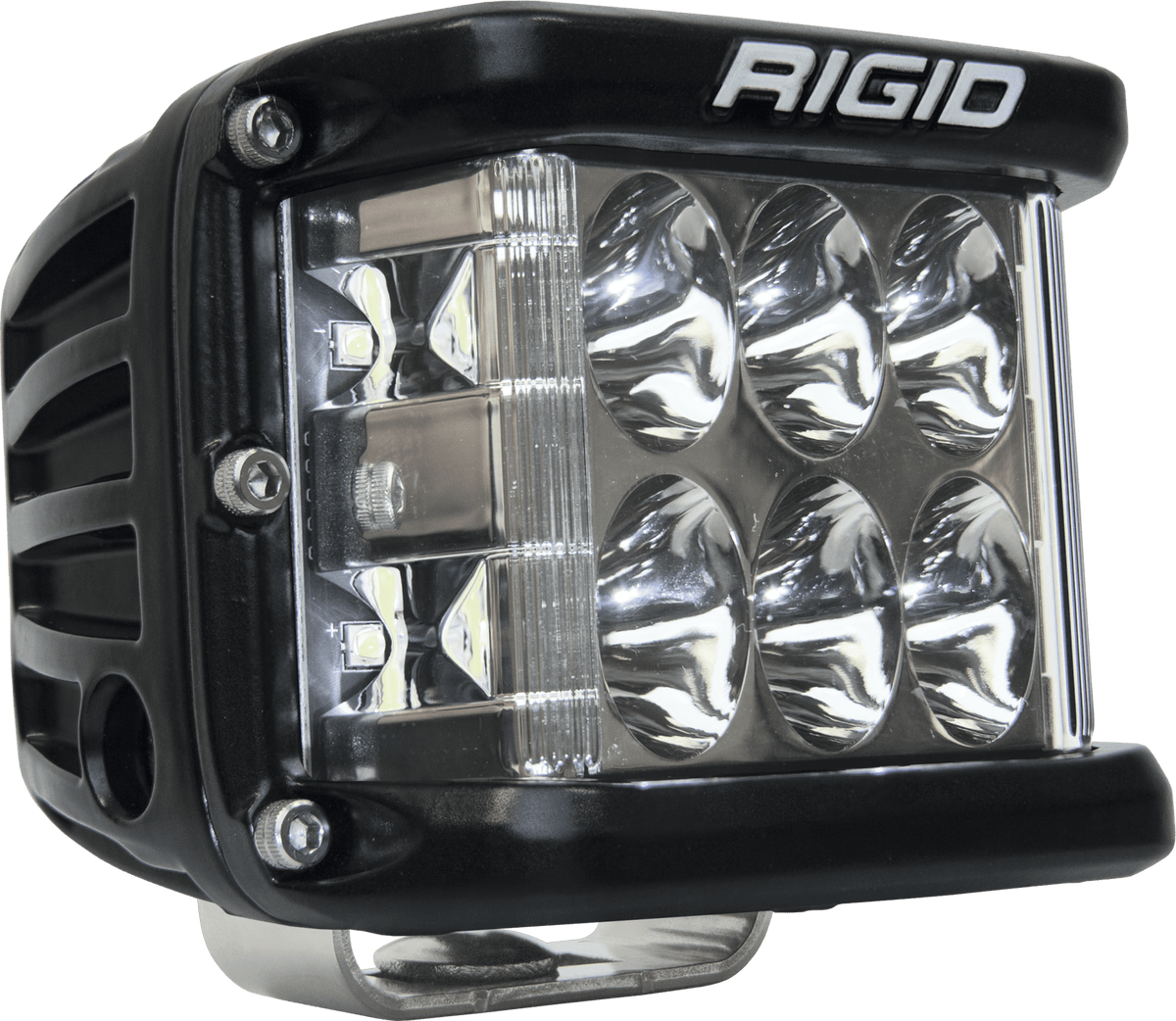RIGID Industries - D - SS PRO Side Shooter, Driving Optic, Surface Mount, Black Housing, Single